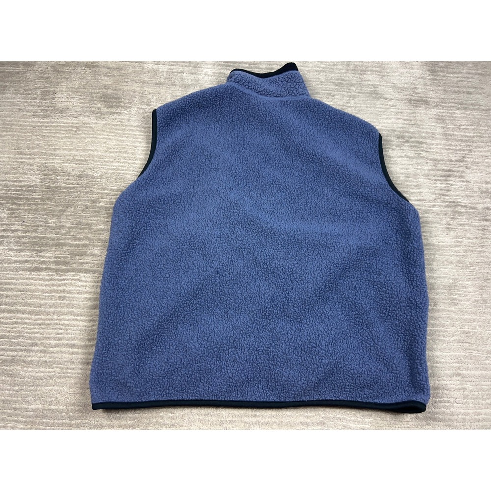 REI Fleece Vest Mens XL Blue Polartec Deep Pile Sherpa Full Zip Gorpcore Outdoor - Picture 8 of 9